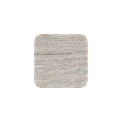 MW Coaster Collective Square Marble Coaster 10cm Beige