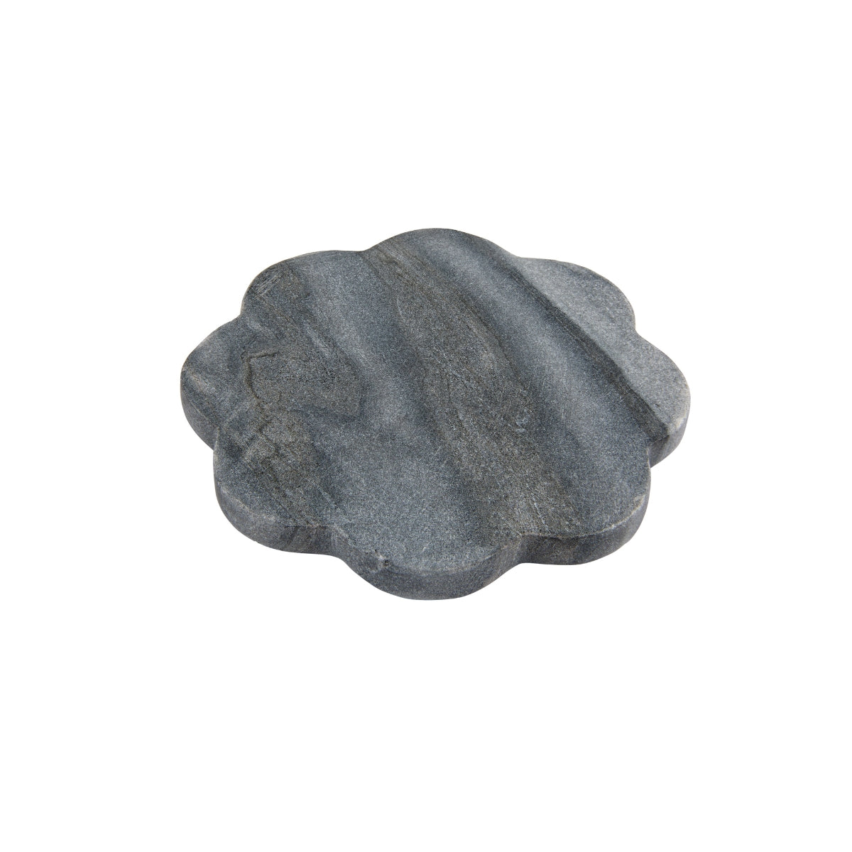 MW Coaster Collective Scallop Marble Coaster 11.5cm Charcoal