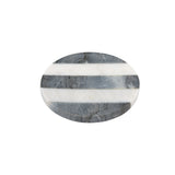 MW Coaster Collective Round Marble Coaster 10cm Charcoal Stripe