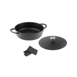 MW Agile Non-Stick Low Casserole with Lid and Silicone Grippers