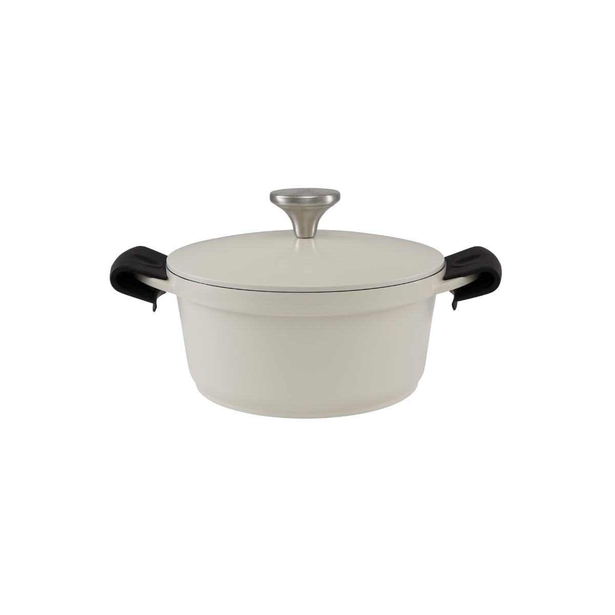 Maxwell & Williams Cast Lite Non-Stick Casserole 20cm / 2.4L Ecru Gift Boxed