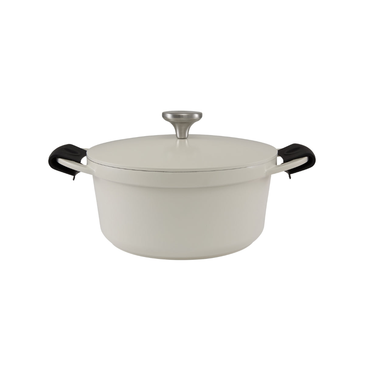 Maxwell & Williams Cast Lite Non-Stick Casserole 24cm / 4.2L Ecru Gift Boxed