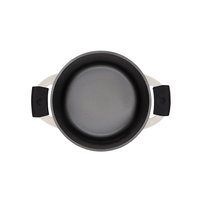 Maxwell & Williams Cast Lite Non-Stick Casserole 24cm / 4.2L Ecru Gift Boxed