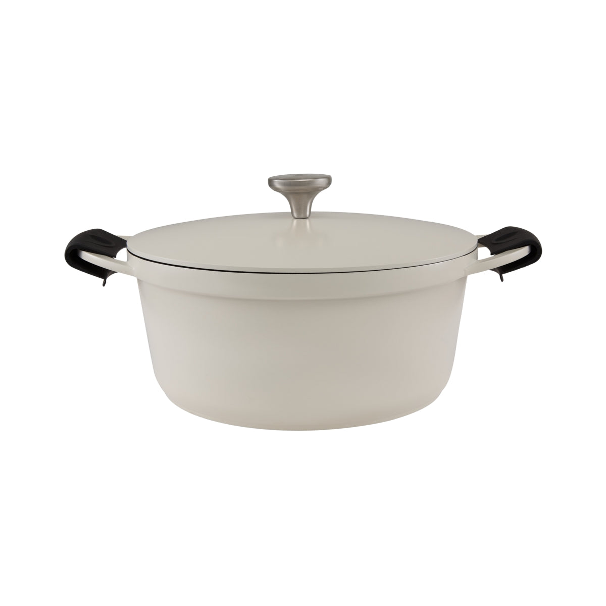 Maxwell & Williams Cast Lite Non-Stick Casserole 28cm / 6.3L Ecru Gift Boxed