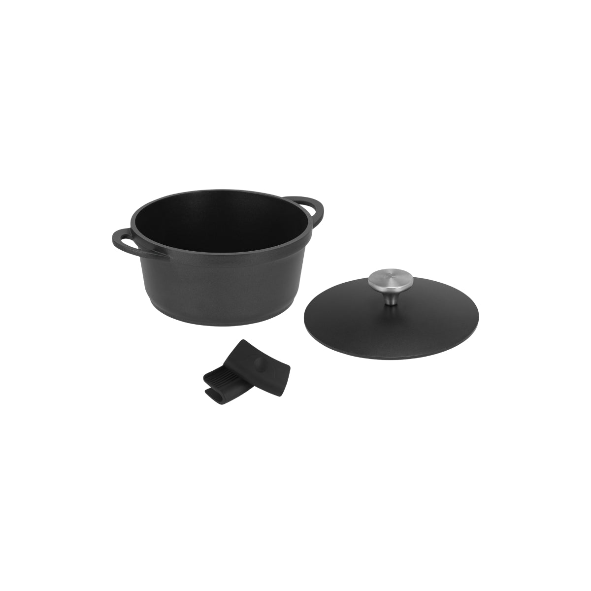 Maxwell & Williams Cast Lite Non-Stick Casserole 20cm / 2.4L Black Gift Boxed