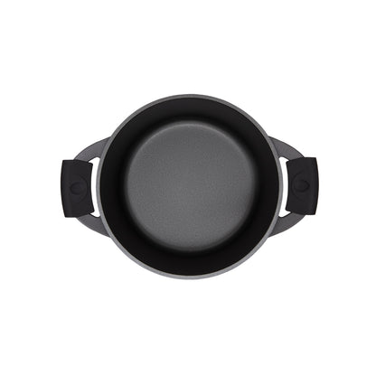 Maxwell & Williams Cast Lite Non-Stick Casserole 24cm / 4.2L Black Gift Boxed