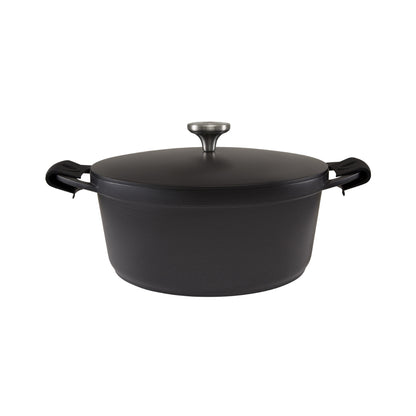 Maxwell & Williams Cast Lite Non-Stick Casserole 28cm / 6.3L Black Gift Boxed