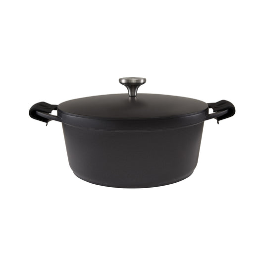 Maxwell & Williams Cast Lite Non-Stick Casserole 28cm / 6.3L Black Gift Boxed
