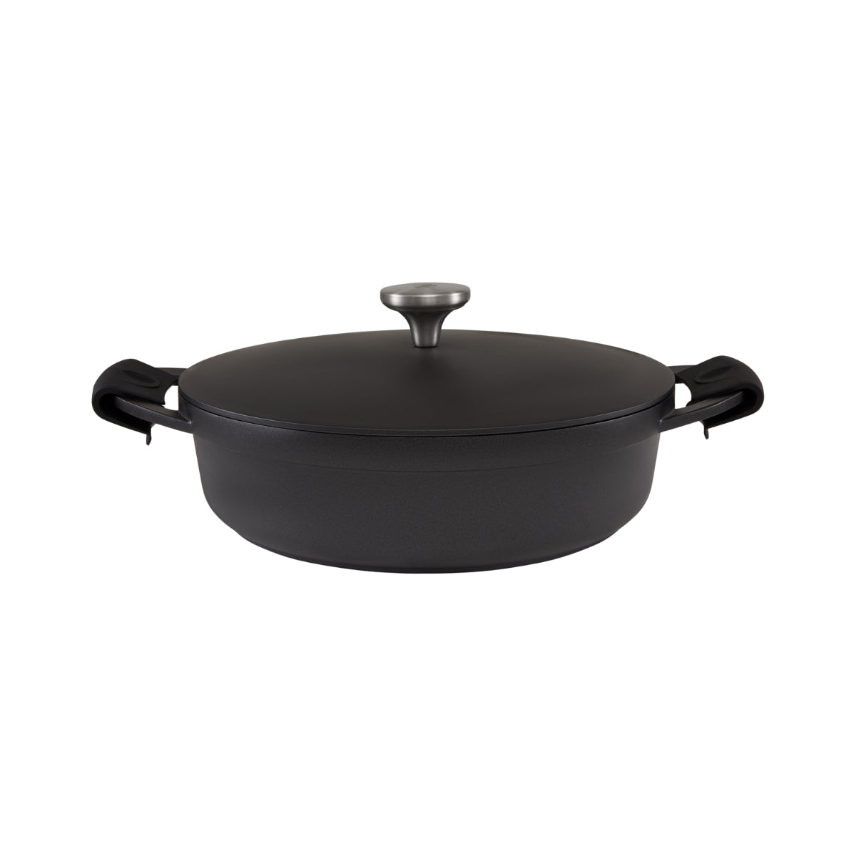 Maxwell & Williams Cast Lite Non-Stick Shallow Casserole 28cm / 4L Black Gift Boxed