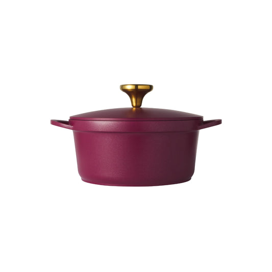 Maxwell & Williams Cast Lite Non-Stick Casserole 20cm / 2.4L Cherry Gift Boxed
