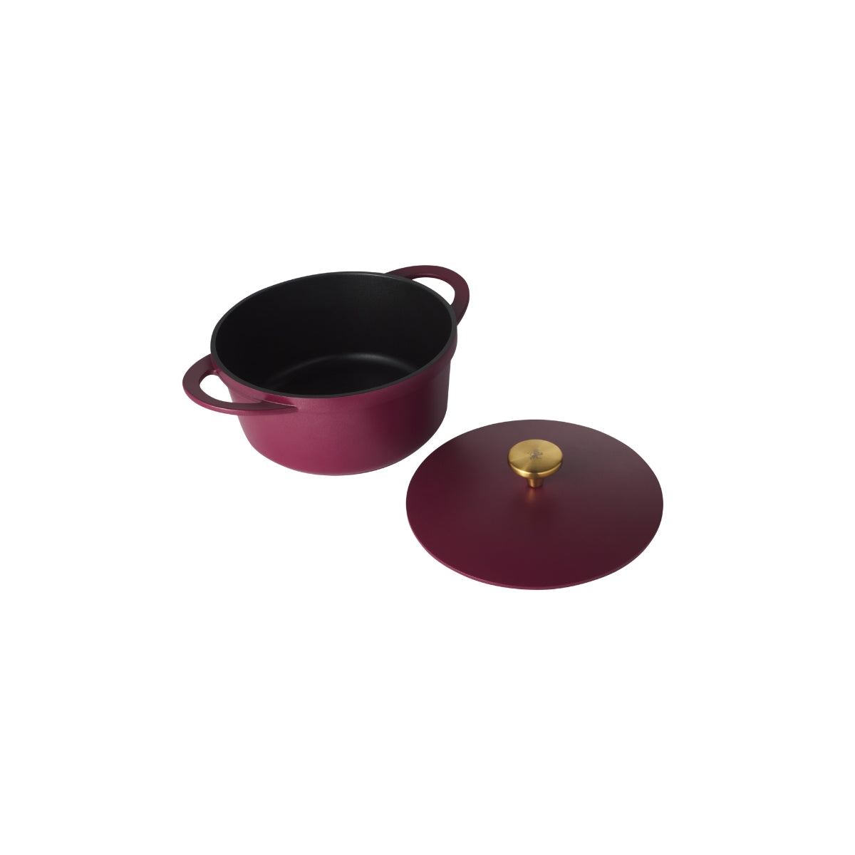 Maxwell & Williams Cast Lite Non-Stick Casserole 24cm / 4.2L Cherry Gift Boxed