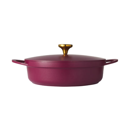 Maxwell & Williams Cast Lite Non-Stick Shallow Casserole 28cm / 4L Cherry Gift Boxed