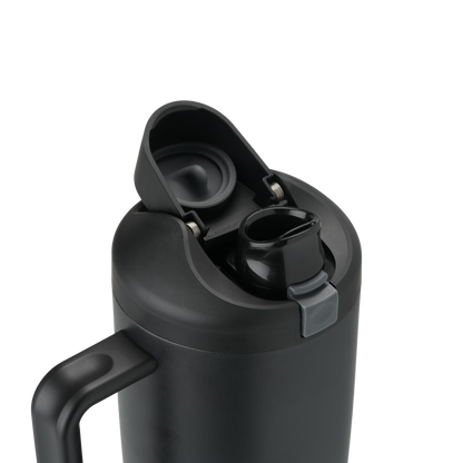 FreeSip Tumbler Stainless Steel Insulated 40oz Very, Very Dark (Black)