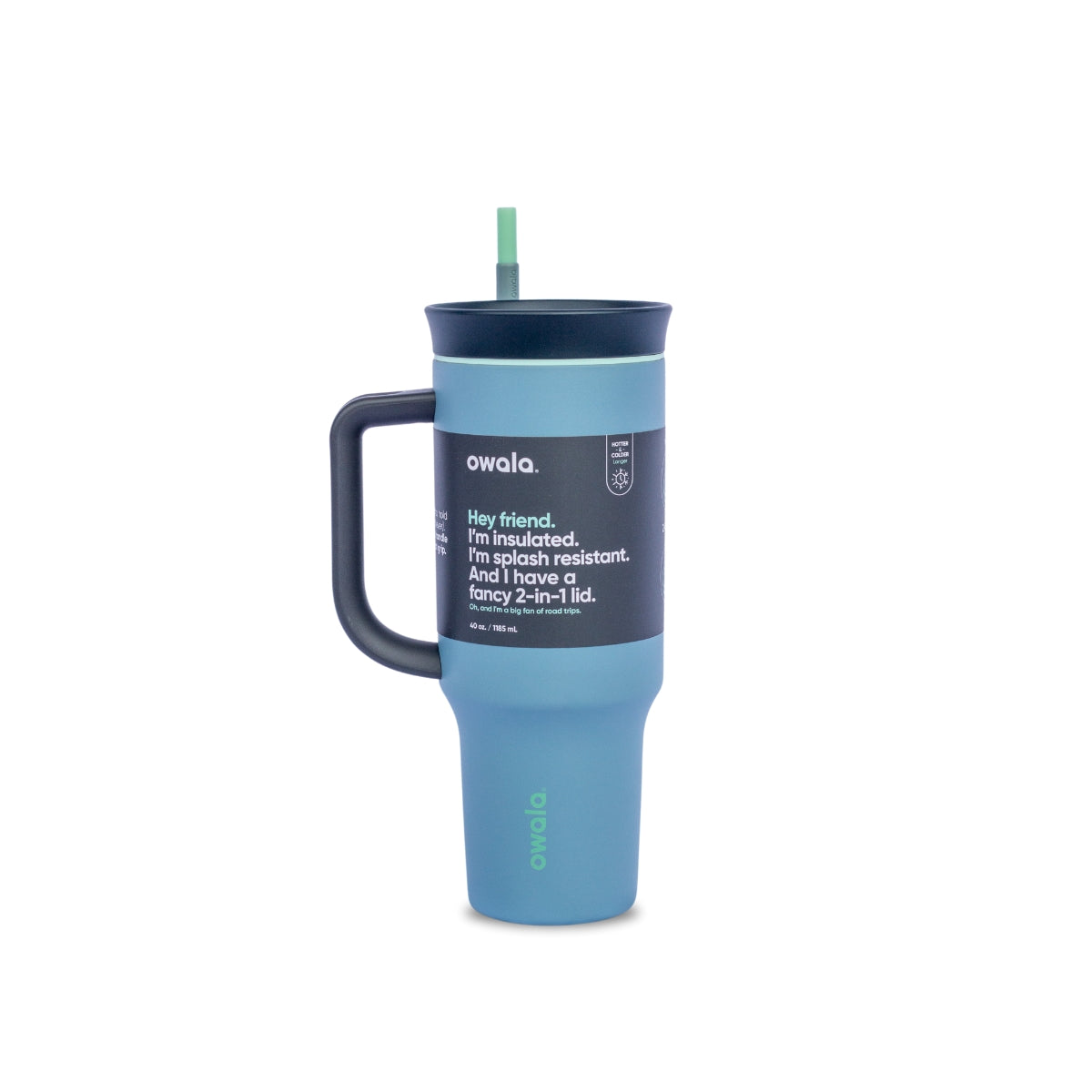 Owala Tumbler Stainless Steel 40oz Tampa (Grey Mint)