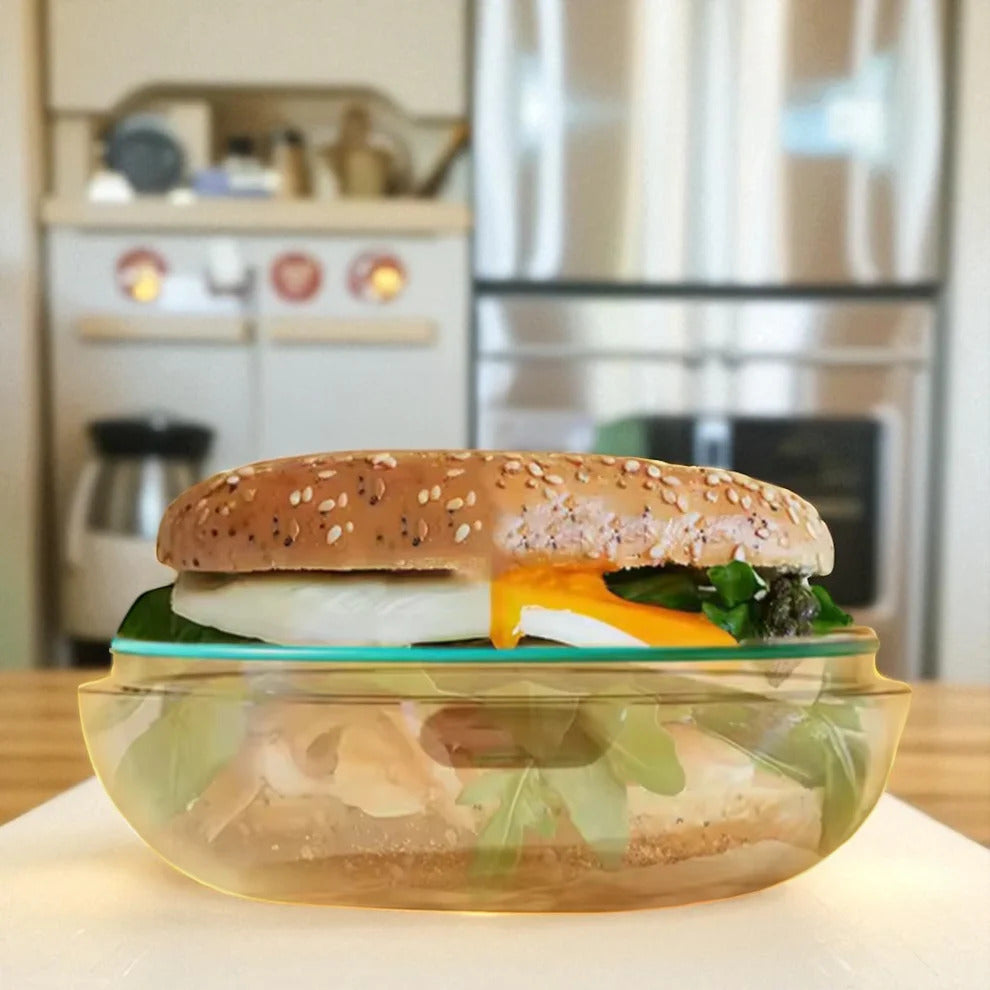 Clear Lunch Bagel Box