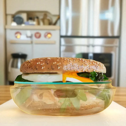 Clear Lunch Bagel Box