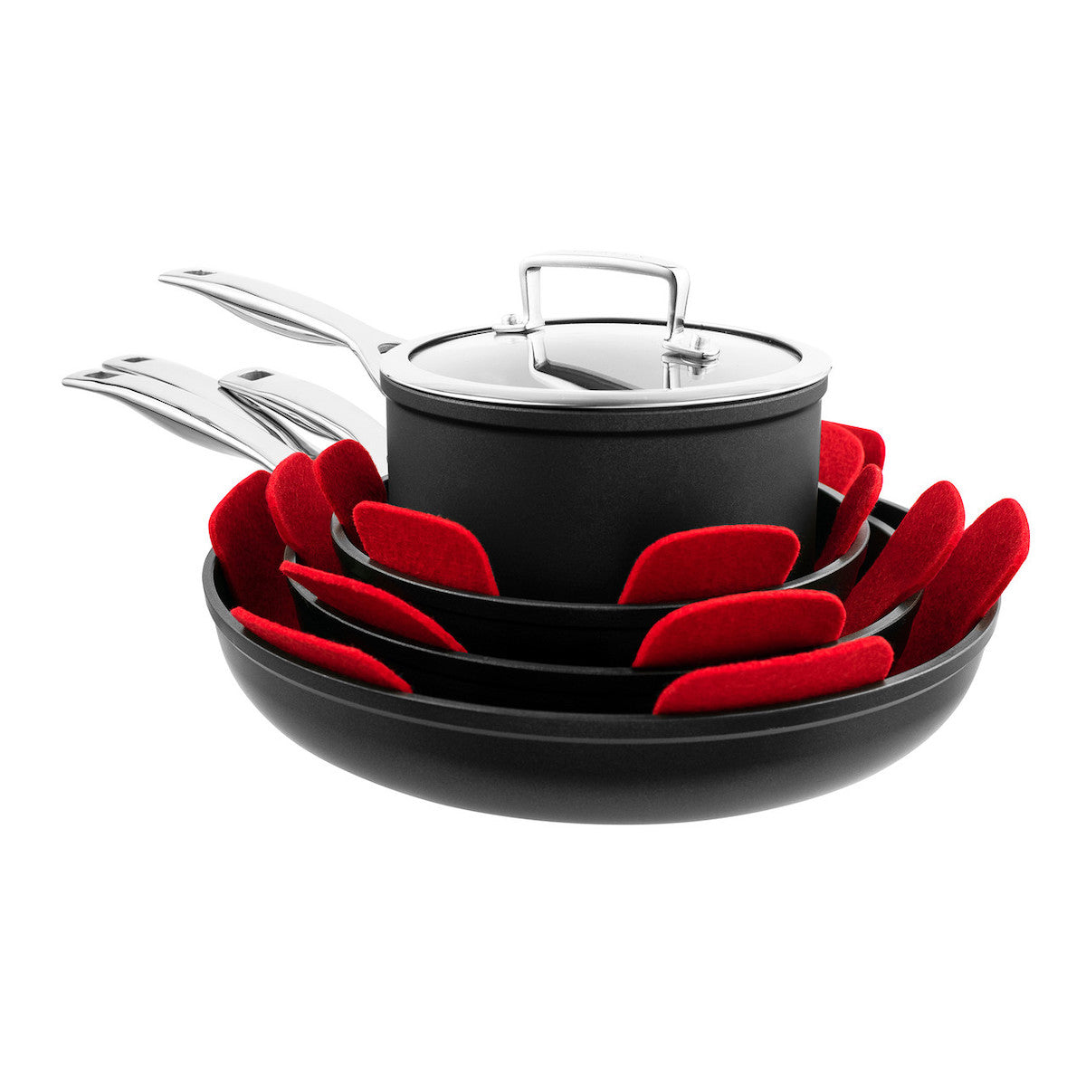 Pyrolux Pan Protector Red-Set Of 3