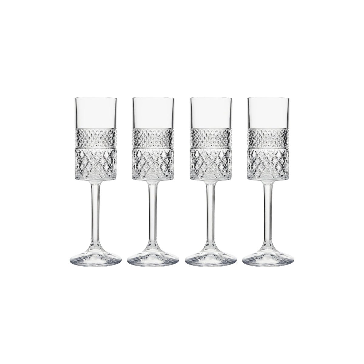 Maxwell & Williams Speakeasy Flute Glass 190ML Set of 4 Gift Boxed
