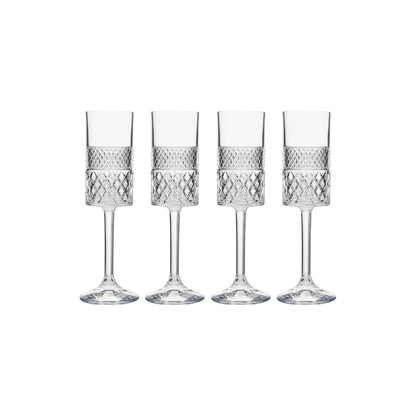 Maxwell & Williams Speakeasy Flute Glass 190ML Set of 4 Gift Boxed