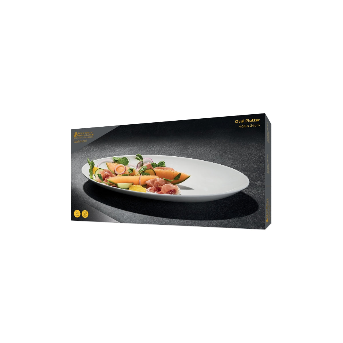 Cashmere Oval Platter 46.5x24cm Gift Boxed