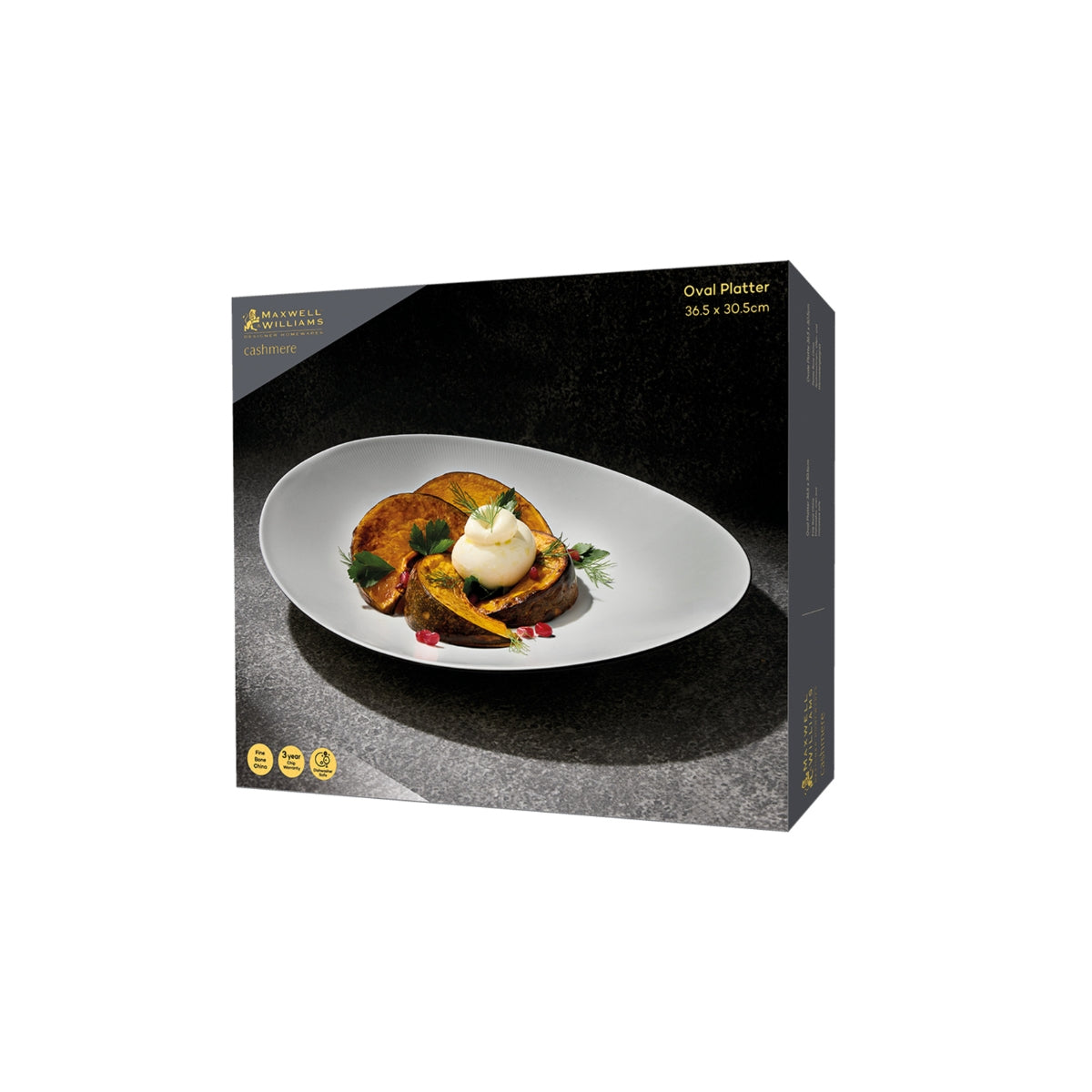 Cashmere Oval Platter 36.5x30.5cm Gift Boxed