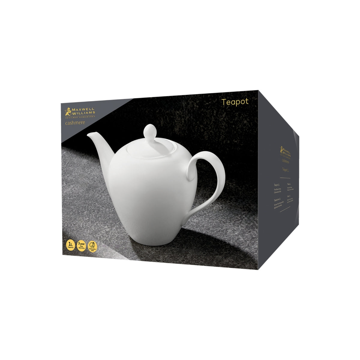 Cashmere Tall Teapot 1L Gift Boxed