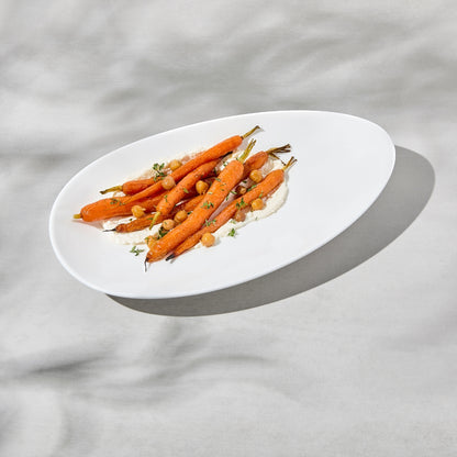 White Basics Oval Platter 30x18cm Gift Boxed