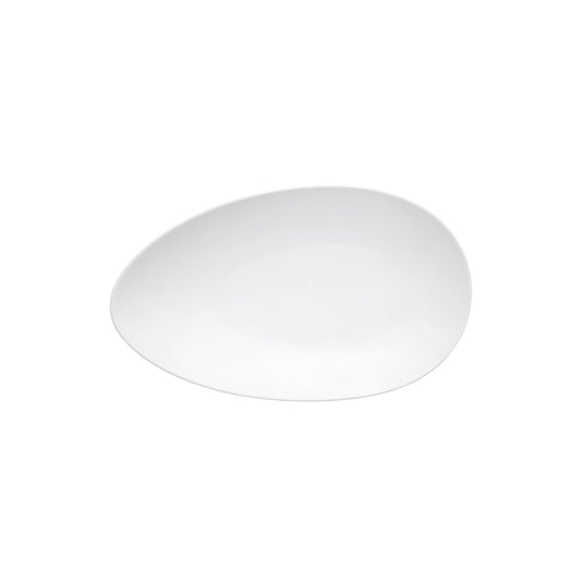 White Basics Oval Platter 35x21cm Gift Boxed