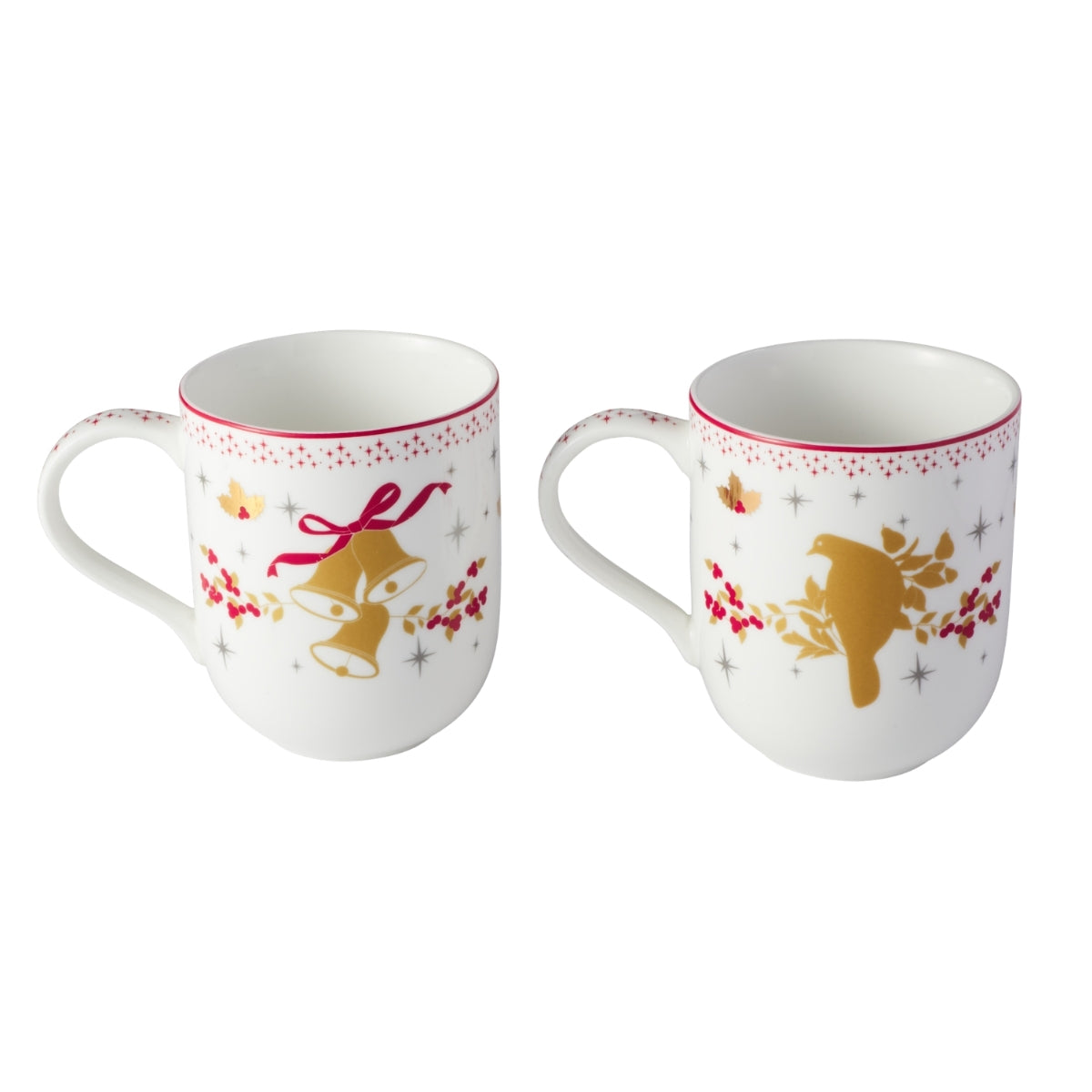 Maxwell & Williams White Christmas 2026 Mug 400ML Set of 2 Assorted Gift Boxed