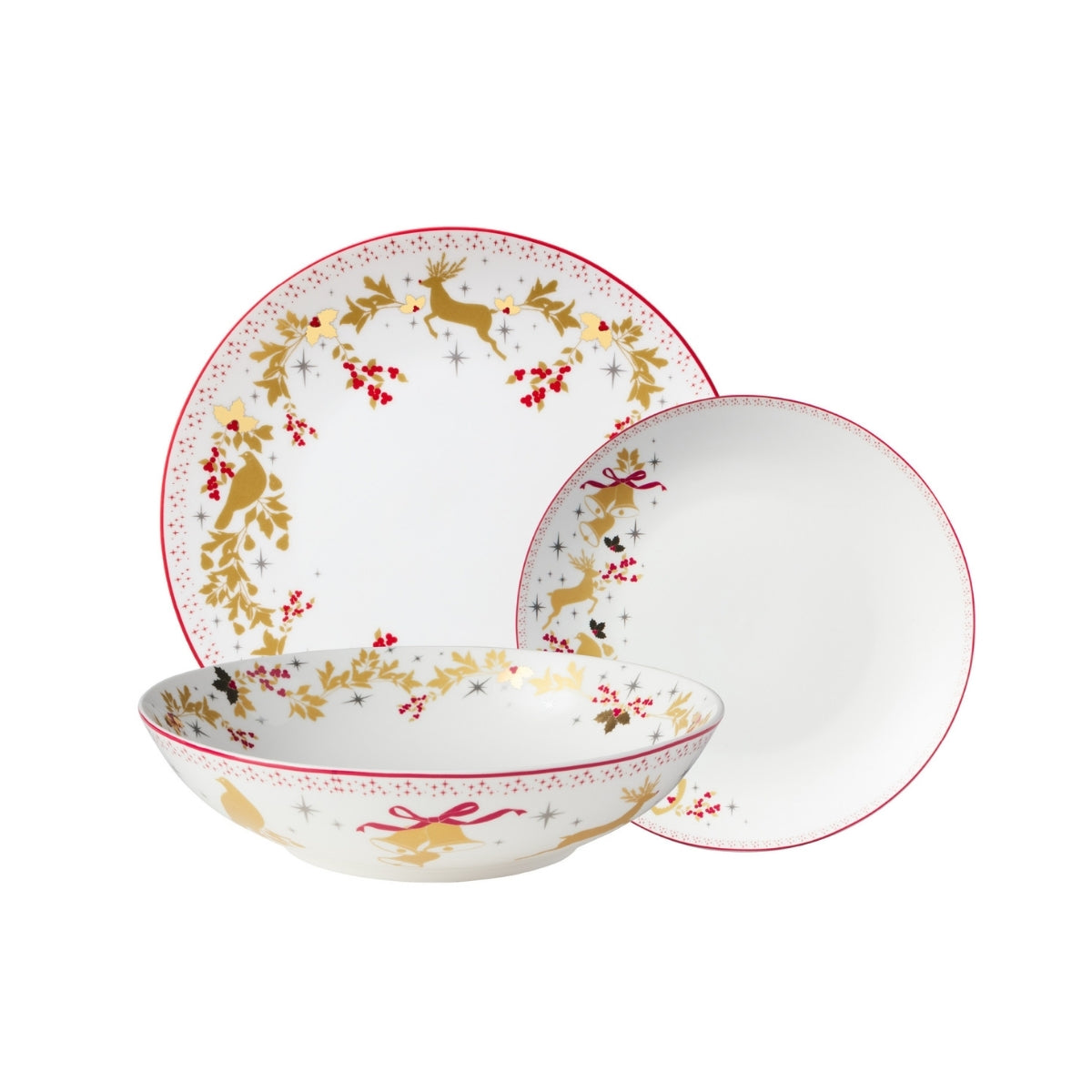 Maxwell & Williams White Christmas 2026 Coupe Dinner Set 12pc Gift Boxed