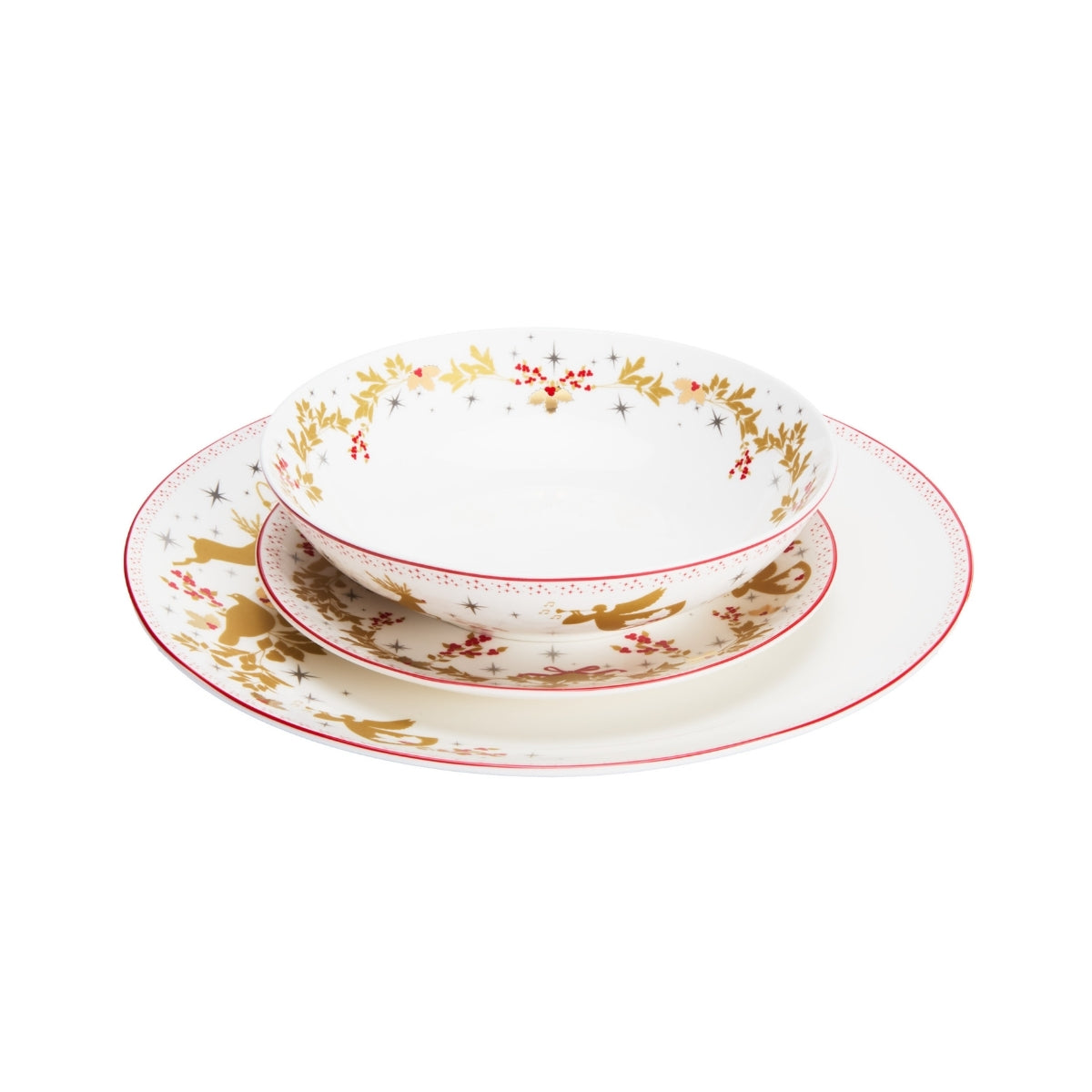 Maxwell & Williams White Christmas 2026 Coupe Dinner Set 12pc Gift Boxed