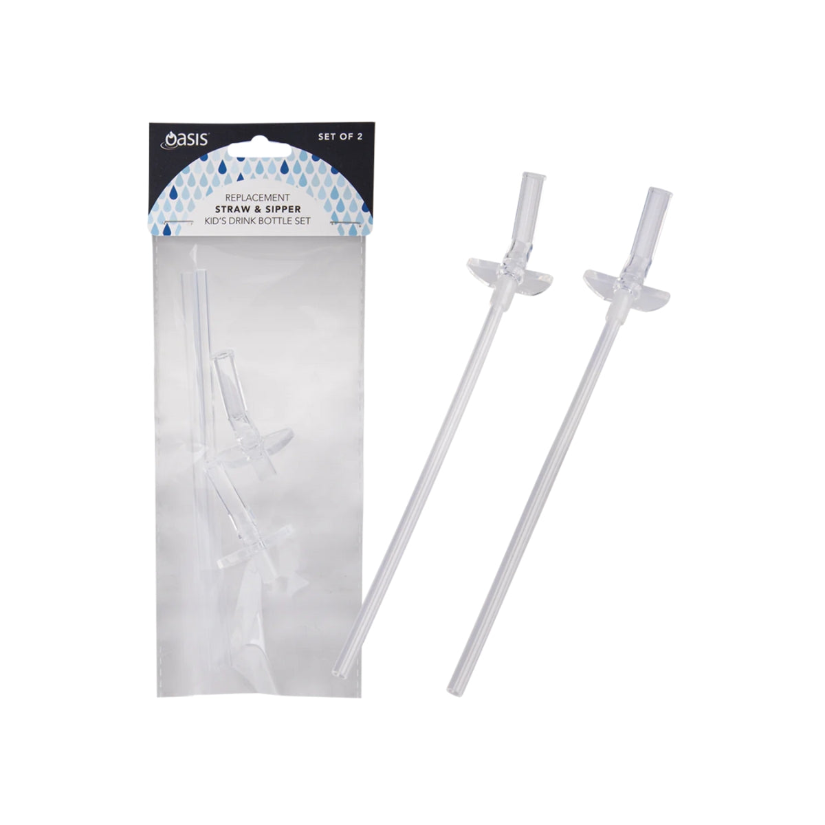 Drink Bottle Replacement Straw Set 2 (550ml)