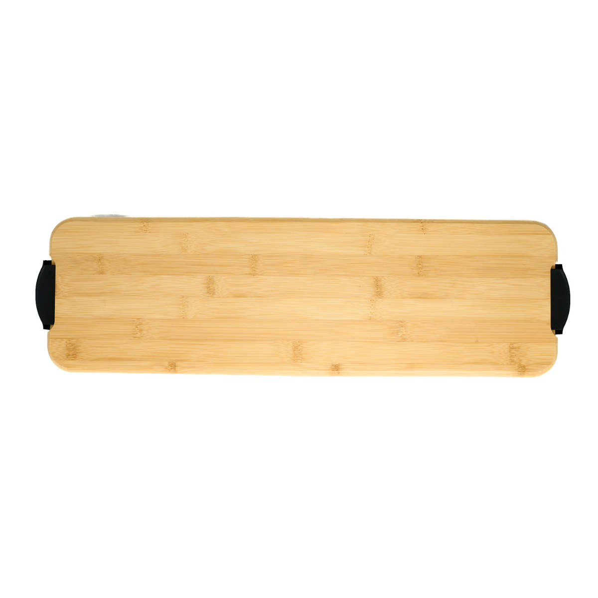 Rectangular Bamboo Tray with PS Lid 57x19x8cm