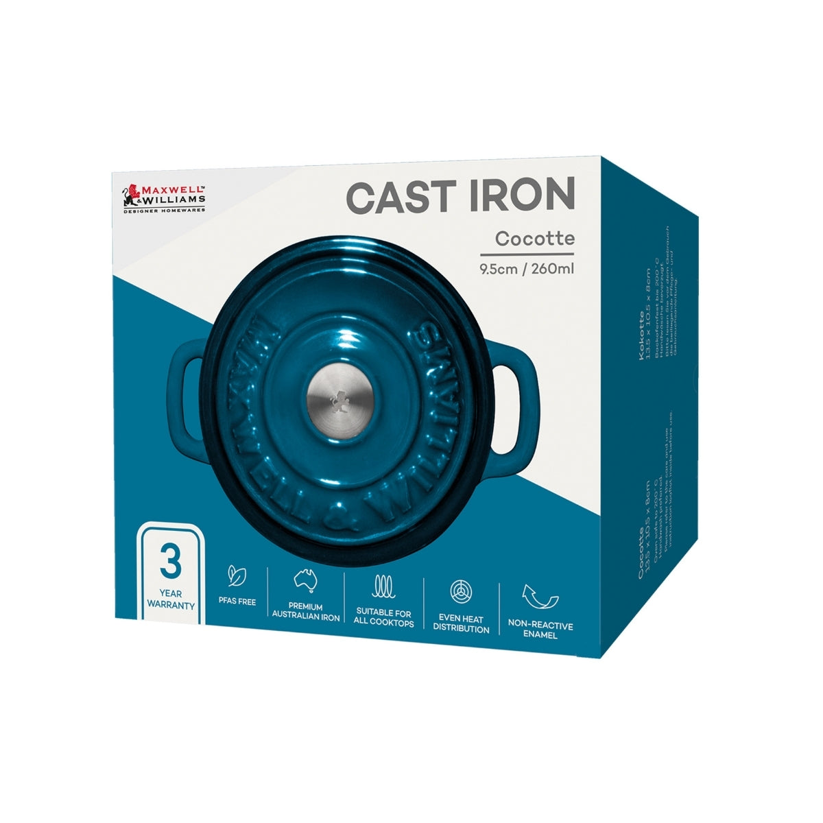 Cast Iron Cocotte Midnight Blue 9.5cm / 260ML Gift Boxed