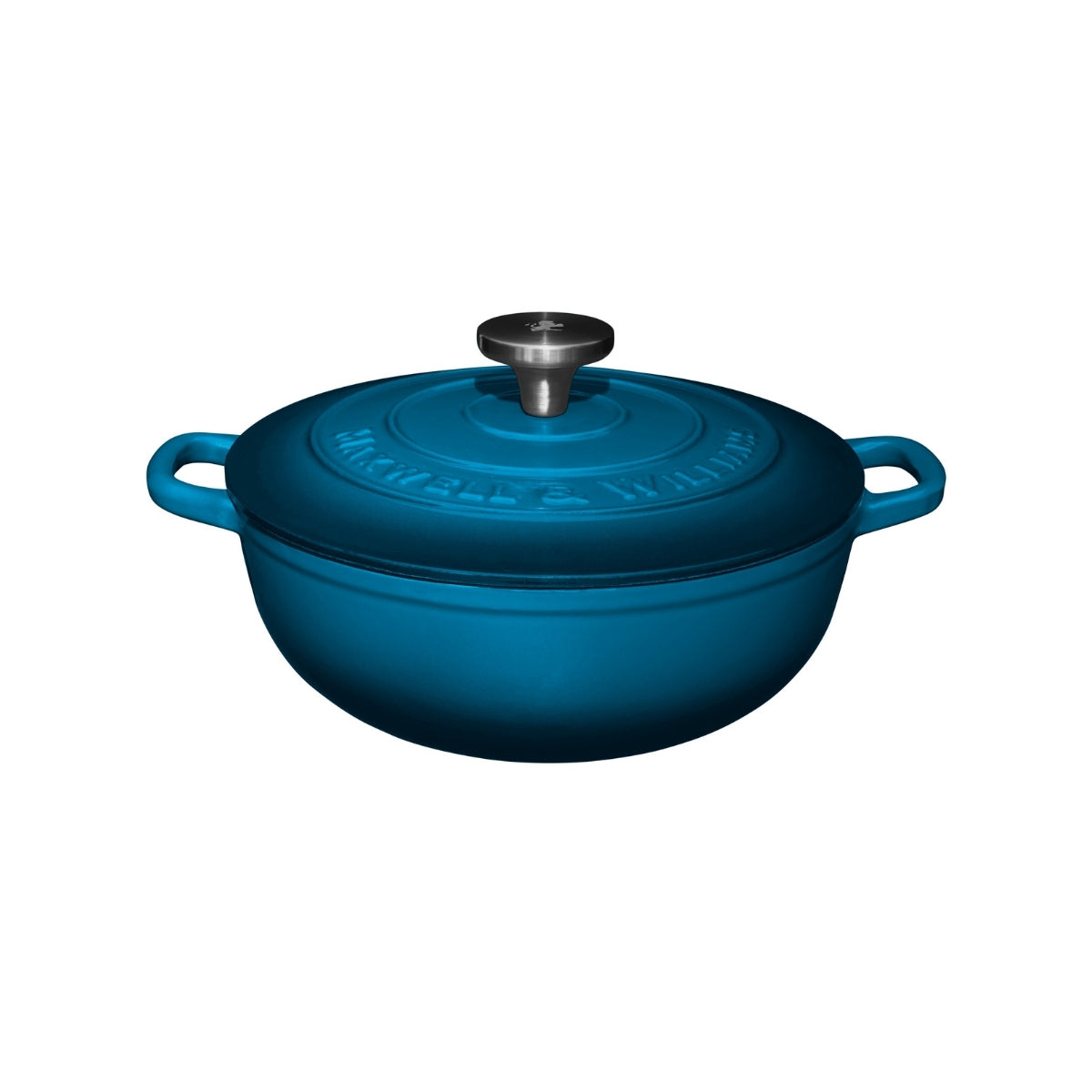 Cast Iron Round Casserole Midnight Blue 24cm / 3.3L Gift Boxed