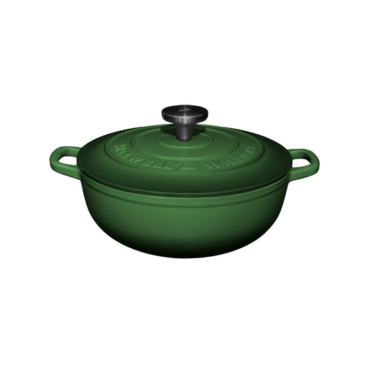 Cast Iron Round Casserole English Racing Green 24cm / 3.3L Gift Boxed