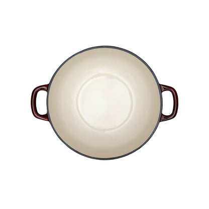 Cast Iron Round Casserole Merlot 24cm / 3.3L Gift Boxed