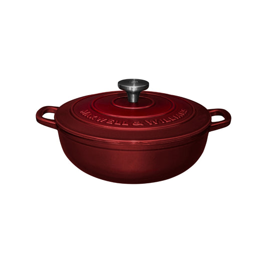 Cast Iron Round Casserole Merlot 26cm / 4L Gift Boxed