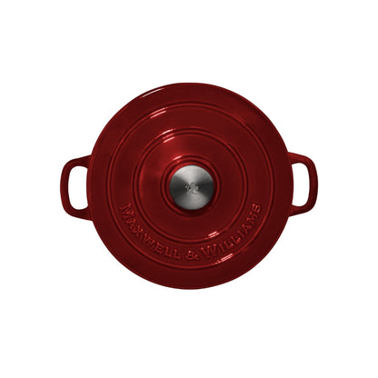 Cast Iron Round Casserole Merlot 26cm / 4L Gift Boxed