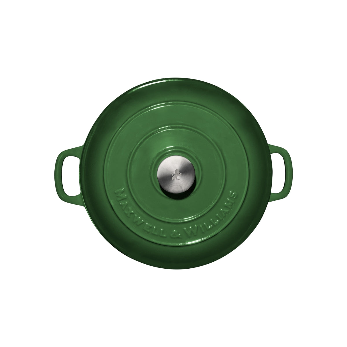 Maxwell & Williams Cast Iron Round Casserole English Racing Green 28cm / 6.2L Gift Boxed