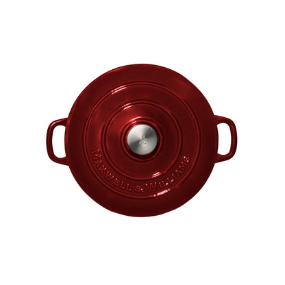 Cast Iron Round Casserole Merlot 28cm / 6.2L Gift Boxed