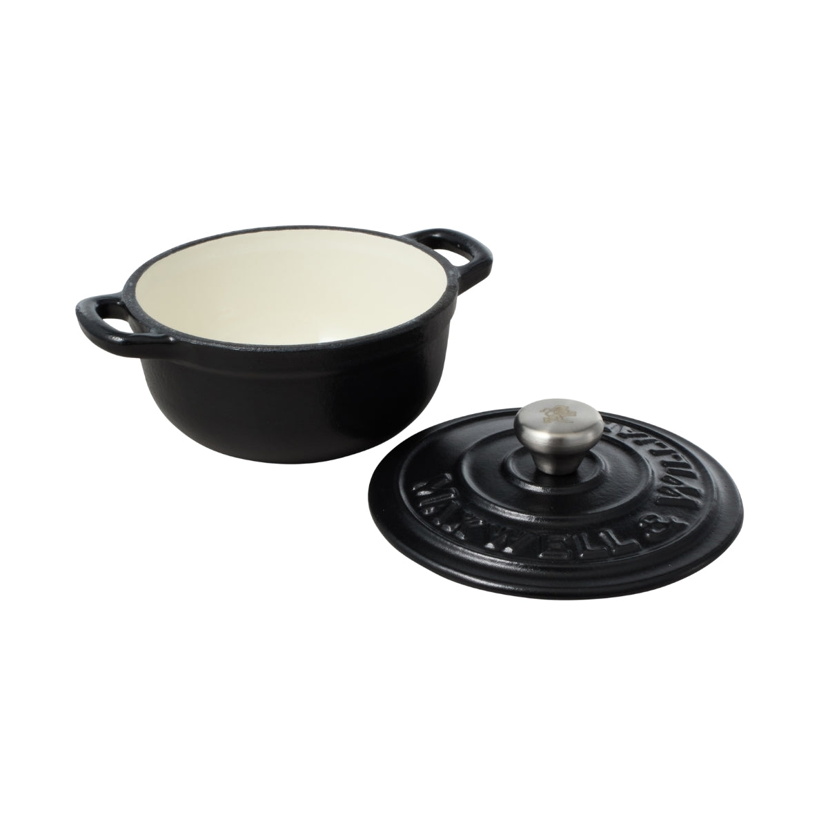 Maxwell & Williams Cast Iron Cocotte Black 9.5cm / 260ML Gift Boxed