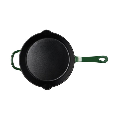 Maxwell & Williams Cast Iron Frypan English Racing Green 26cm Gift Boxed