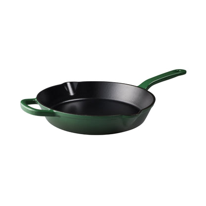 Maxwell & Williams Cast Iron Frypan English Racing Green 26cm Gift Boxed