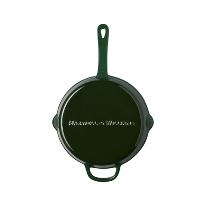 Maxwell & Williams Cast Iron Frypan English Racing Green 26cm Gift Boxed