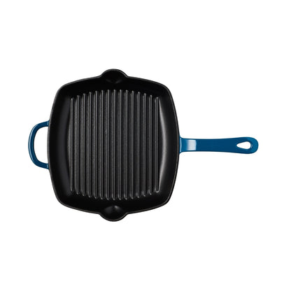 Maxwell & Williams Cast Iron Grill Pan Midnight Blue 26cm Gift Boxed