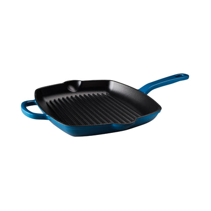 Maxwell & Williams Cast Iron Grill Pan Midnight Blue 26cm Gift Boxed