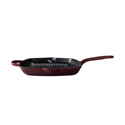 Maxwell & Williams Cast Iron Grill Pan Merlot 26cm Gift Boxed