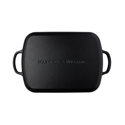 Maxwell & Williams Cast Iron Roaster Black 33x25cm / 5L Gift Boxed