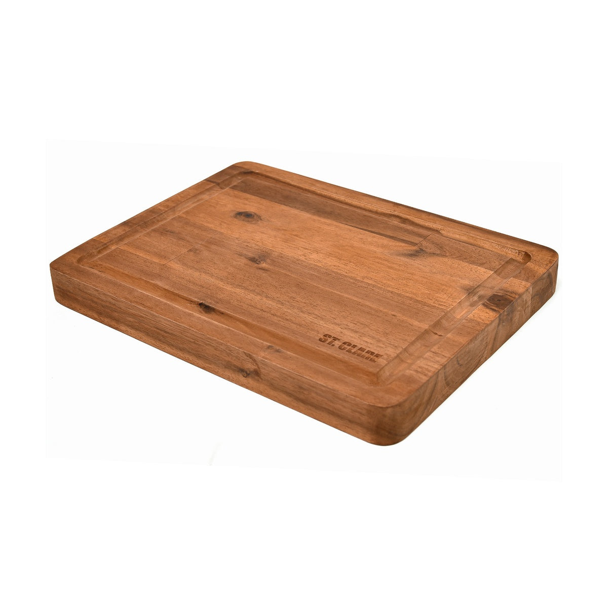 ST. CLARE Acacia Reversible Board With Juice Curve 40x30x3.8cm